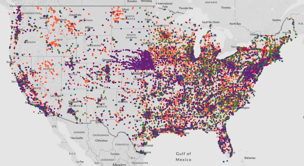 Industrial PFAS Dumping Map