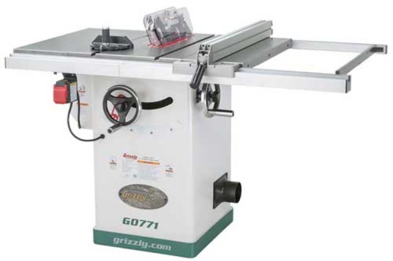 Grizzly Table Saw Recall Issued Due to Risk of Blade Teeth Breaking Off